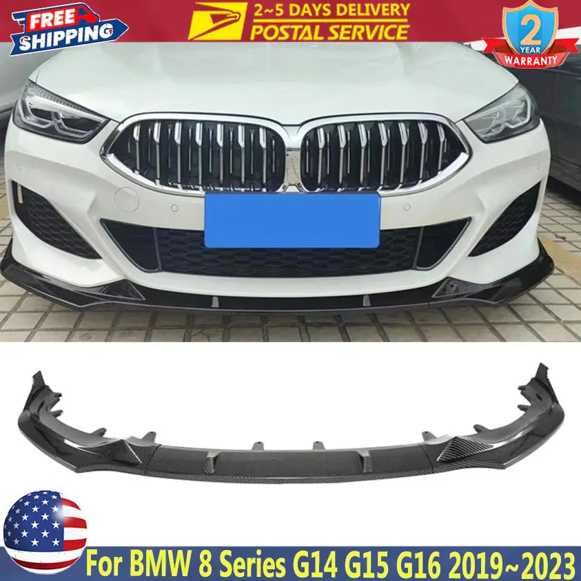 GT-Style Front Bumper Lip for BMW 8 Series G14/G15/G16 2019-2023