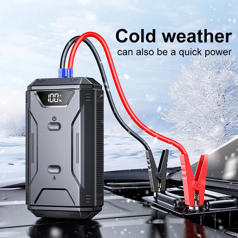 12V Car Jump Starter with 26,800mAh Power Bank and Digital Display