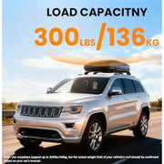 Black Roof Rack Crossbar Set for 2011–2021 Jeep Grand Cherokee