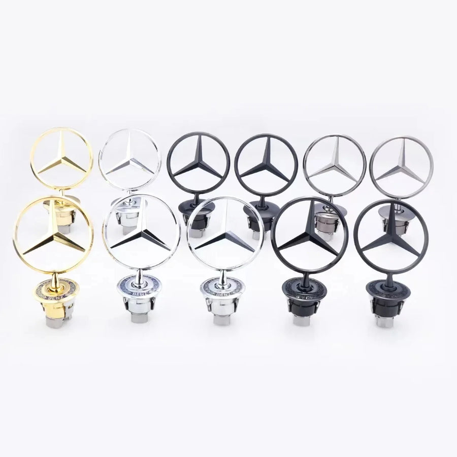 Metal Hood Star Emblem for Select Mercedes-Benz Vehicles