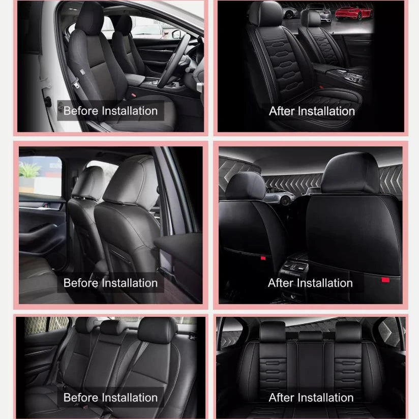 Volkswagen Jetta 5-Seat Faux-Leather Seat Cover Set – 2008–2024
