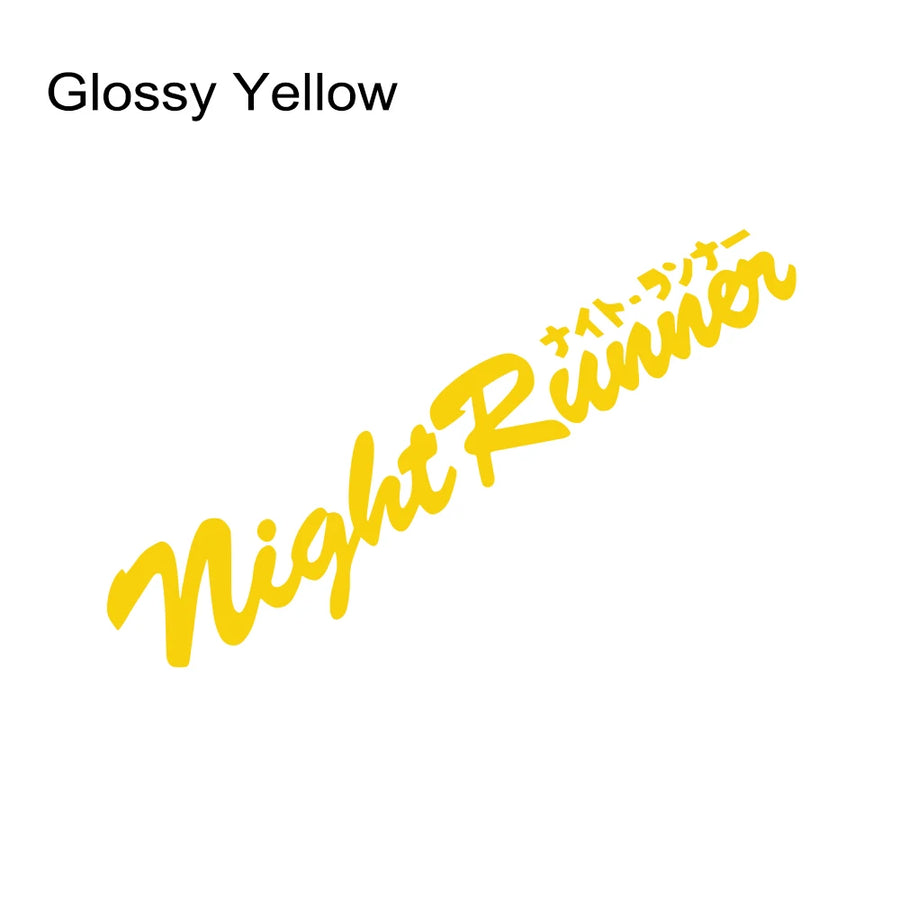 Night Runner Windshield Vinyl Decal – Multiple Sizes