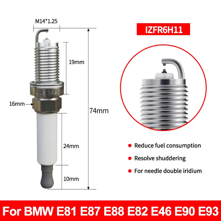 NGK Iridium Spark Plug 12122158252 e82 e87 for BMW Models