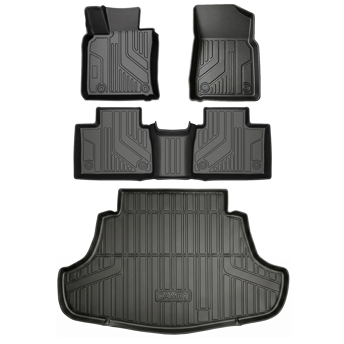 All-Weather TPE Floor Mats for 2025–2026 Toyota Camry – 4 Pieces