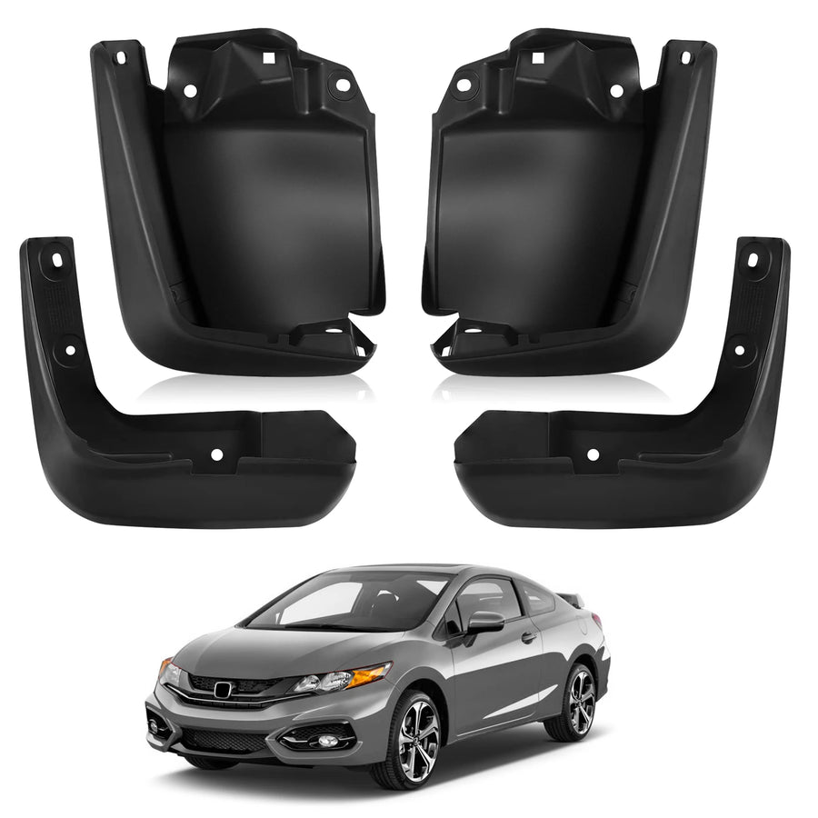 Mud Flap & Splash Guard Set for 2012–2015 Honda Civic – Sedan