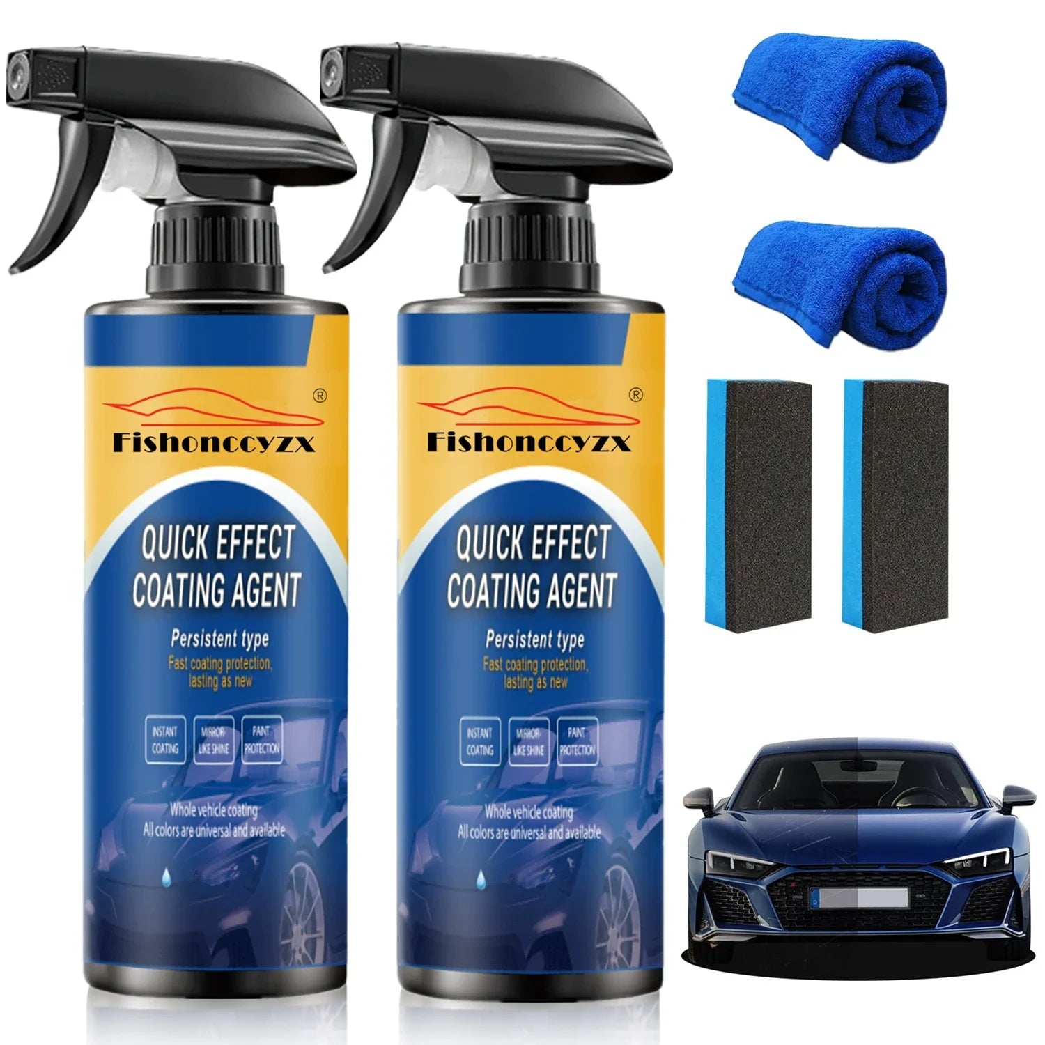 Quick-Effect Car Coating Spray and Wax
