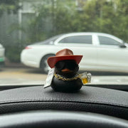 Graduation Rubber Duck Dashboard Ornament with Hat and Sunglasses