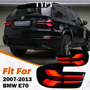 Smoked Black LED Tail Light Assembly Set for 2007–2013 BMW X5
