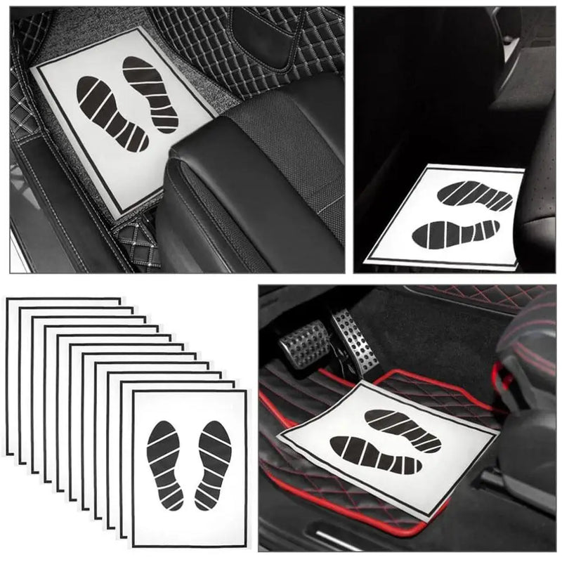 25 50 100pcs Mats Floor Paper Car Cars Automotive Vehicle Waterproof Print Disposable Mat