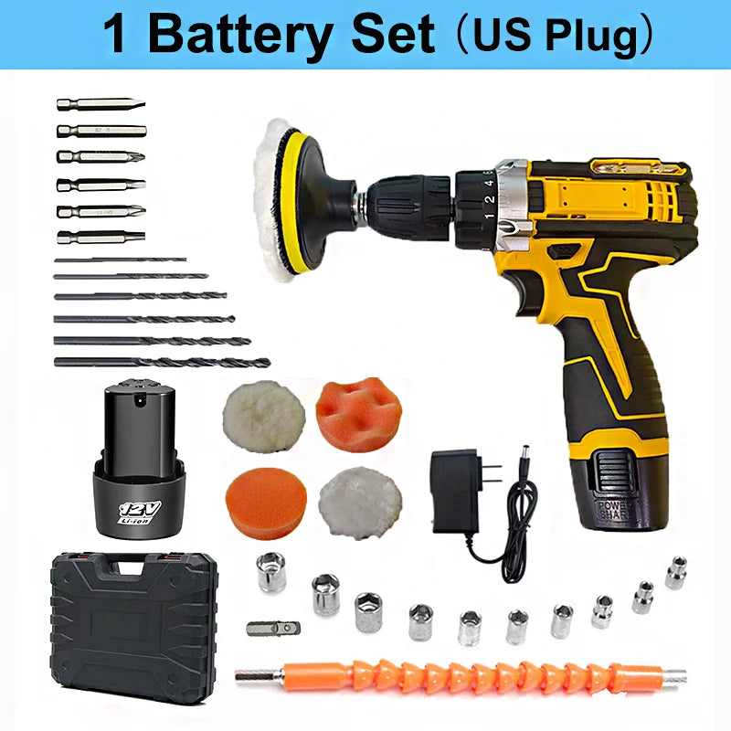 12V Cordless Drill and Screwdriver Set – Select Kit