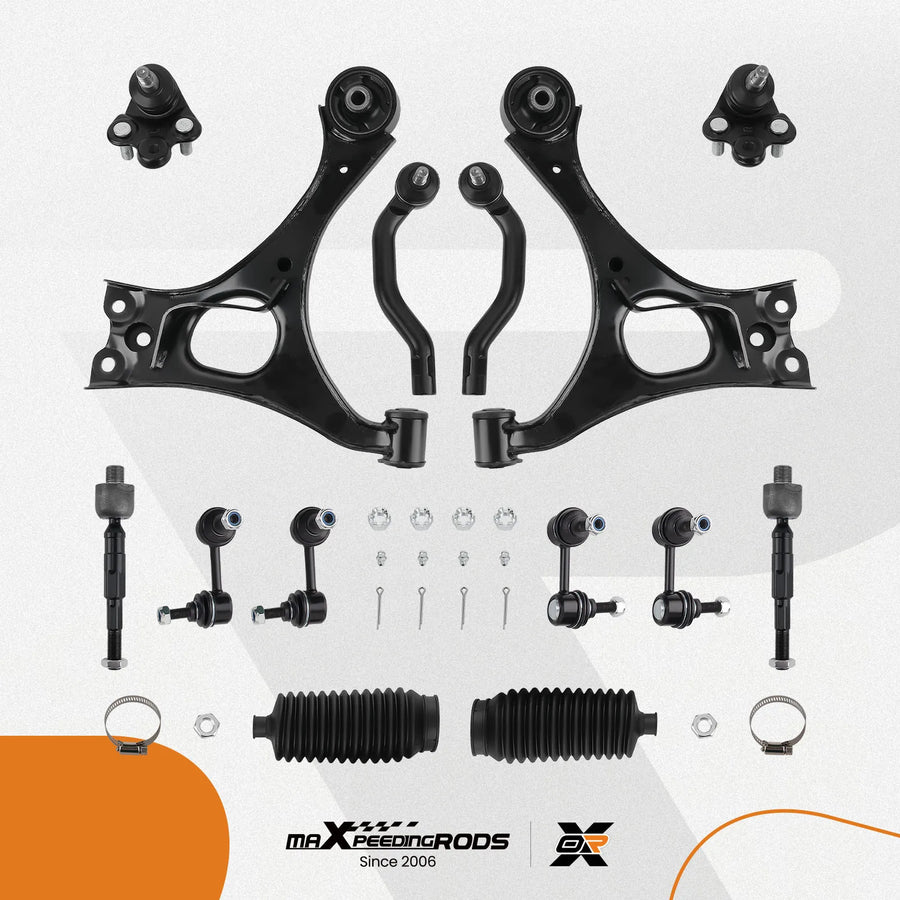 14-Piece Front Lower Control Arm with Ball Joint LH and RH for Honda Civic 2006-2011 Sway Bar Links Kit