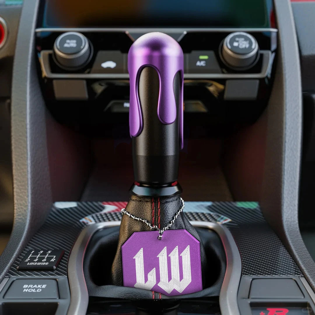 Likewise-Style Metal Shift Knob Emblem & Key Ring