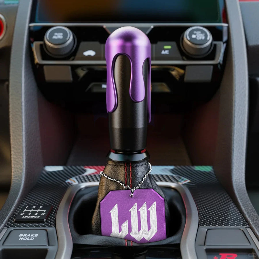 Likewise-Style Metal Shift Knob Emblem & Key Ring
