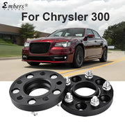 M14X1.5 Wheel Spacers for Chrysler 300 PCD 5X115 CB 71.6 Black Forged
