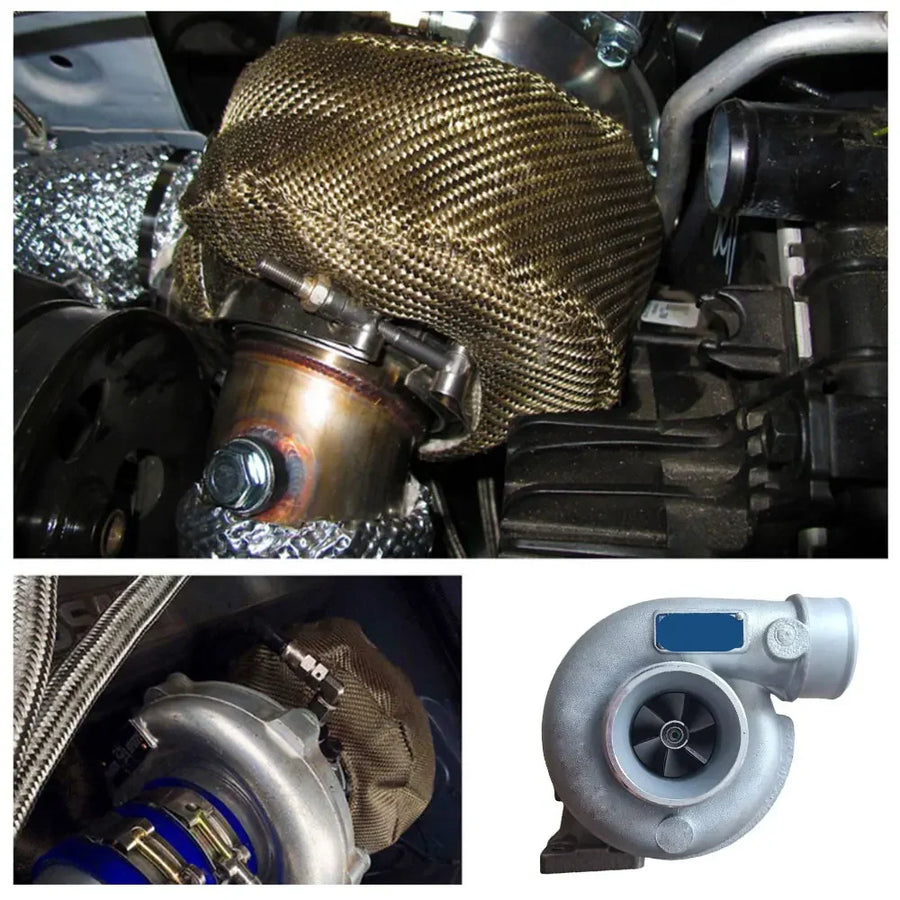 Fiberglass Turbocharger Heat Shield Blanket for T2–T6 Turbos