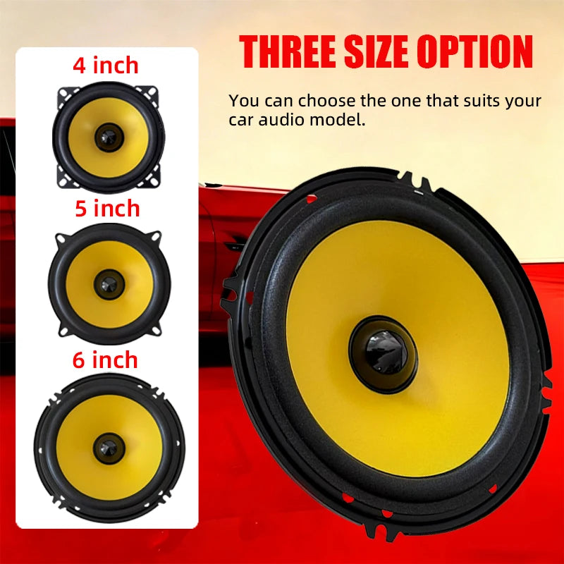 4-, 5- or 6-Inch Full-Range Car Speakers