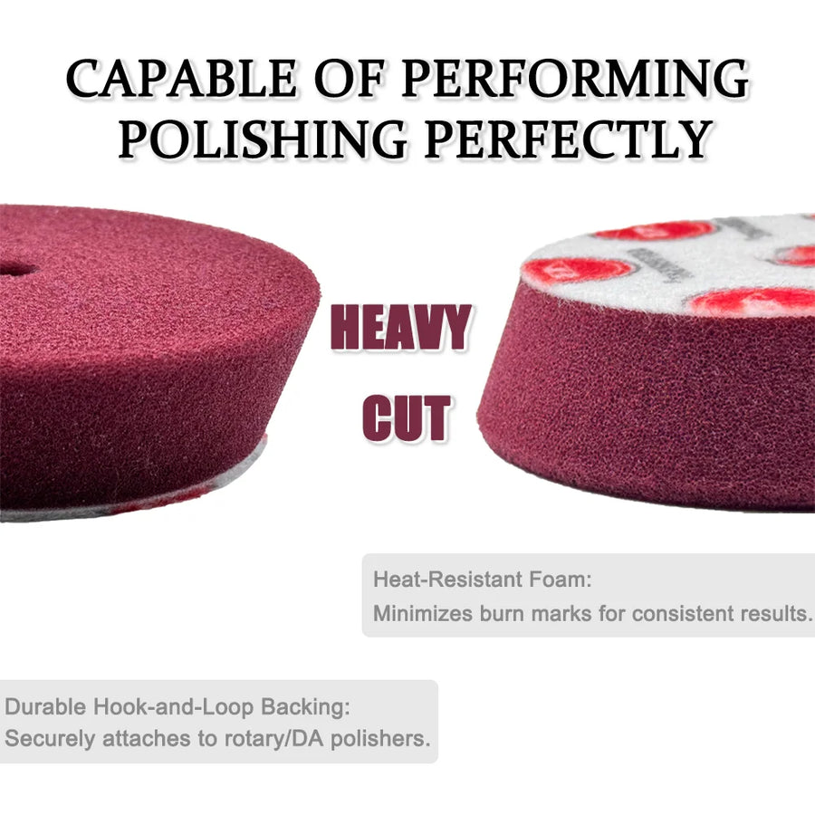 Foam Polishing Pads for 3-Inch Plates - Multi-Firmness