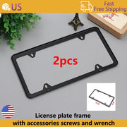 2-Piece Stainless Steel US License Plate Frame Set