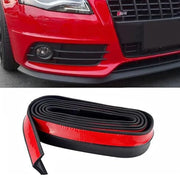 2.5 m Universal Carbon-Fiber-Look Bumper Lip Trim – Multiple Styles