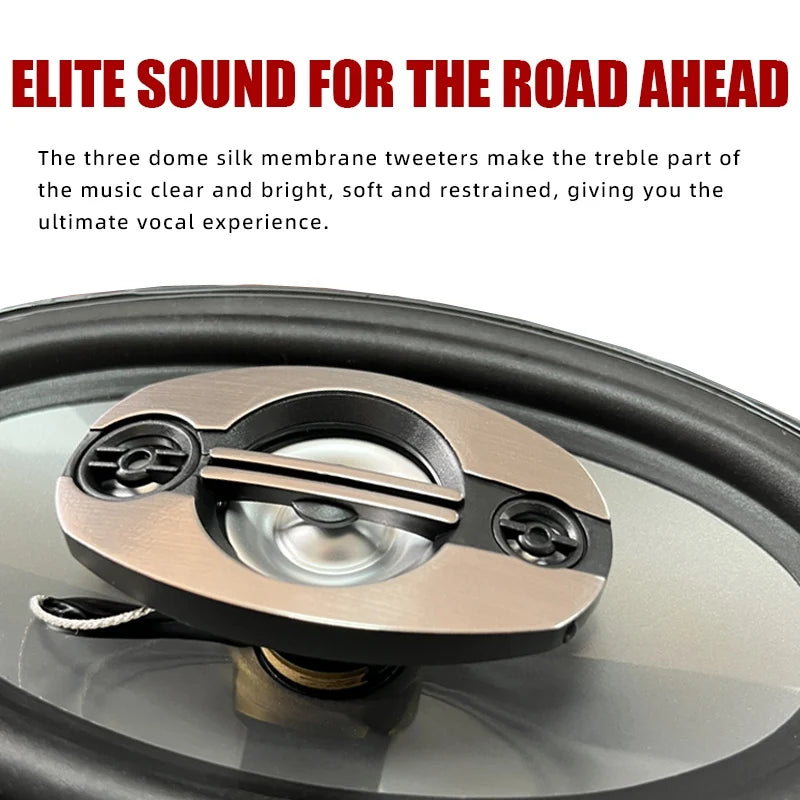 4x6-Inch 900W 4-Way Coaxial Car Speakers