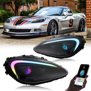 LED Projector Headlight Assembly Pair for Chevrolet Corvette C6 2005–2013