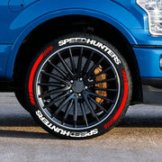 Universal 4PCS Speedhunters 3D Thickened Tire Stickers Car Wheel Rim Decals Waterproof Without Glue Auto Racing Exter