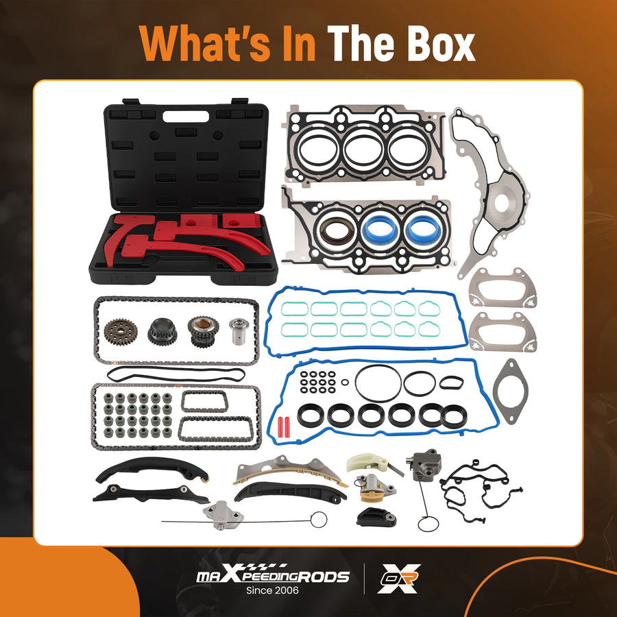 3.6L Head Gasket and Timing Chain Kit for 2011 Dodge Charger Flex-Fuel