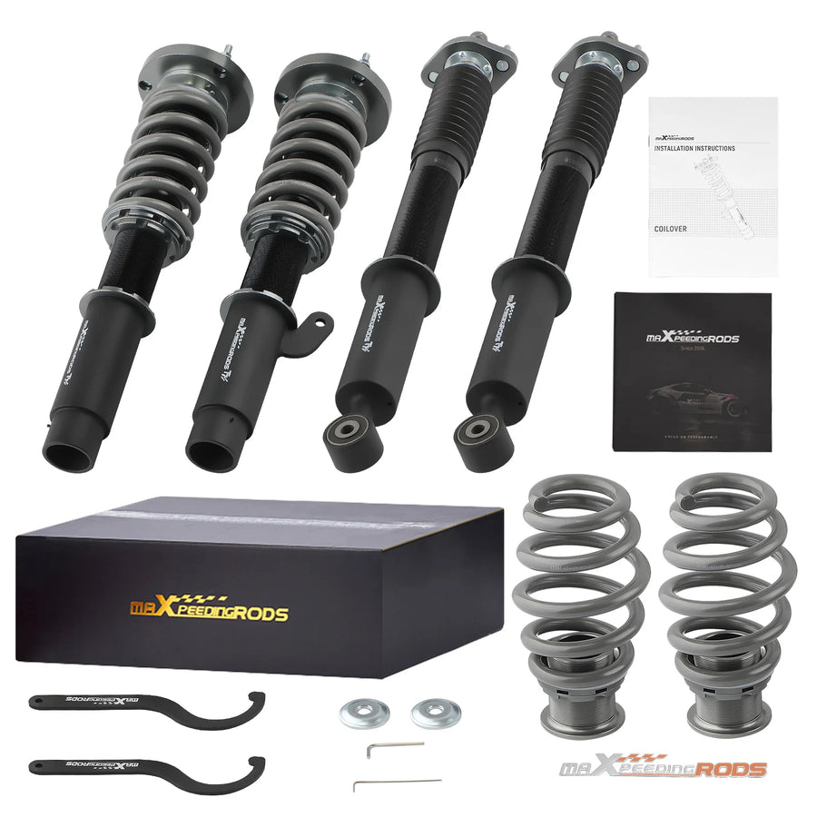 Coilovers Damper Kit for BMW E46 3 Series 320i 325i 330i Rwd Racing Coilover Suspension Lowering Kit 24 Ways