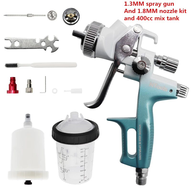 NTOOLS 4000B HVLP/RP Paint Spray Gun – 1.3/1.8 mm