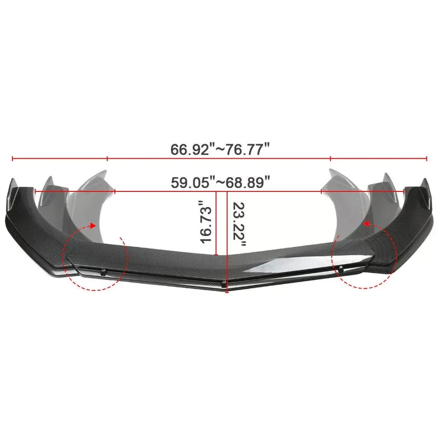 Aluminum Side Skirt Extension Set for Acura TL