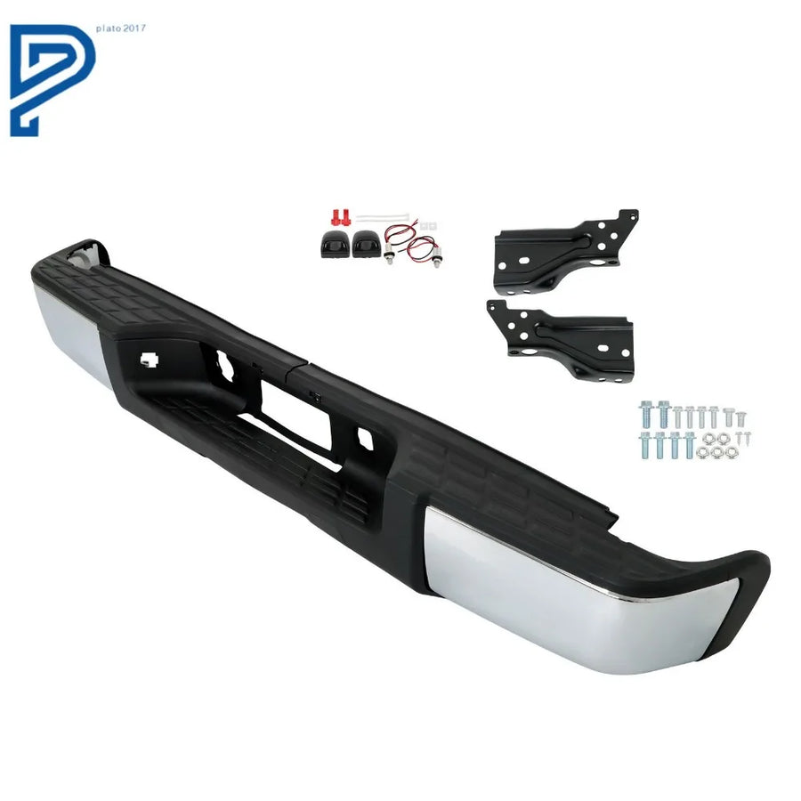 Chrome Rear Bumper Assembly for 2007–2013 Chevrolet Silverado/GMC Sierra 1500