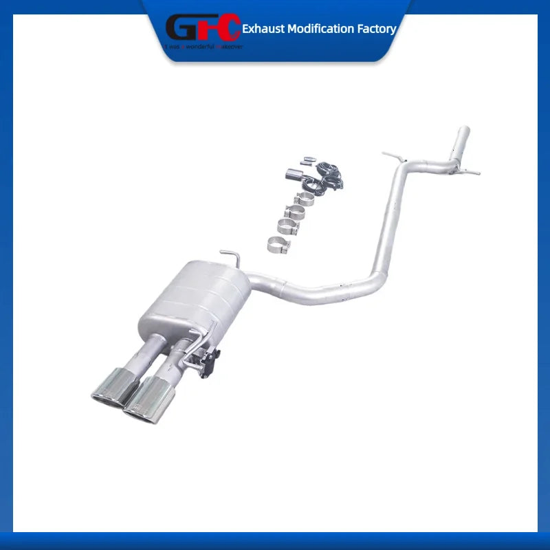 304 Stainless Steel Valved Cat-Back Exhaust System for Audi A5 B8 2009-2016