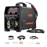 5-in-1 Dual-Voltage MIG Welder with Pulse and LCD – 200A/250A