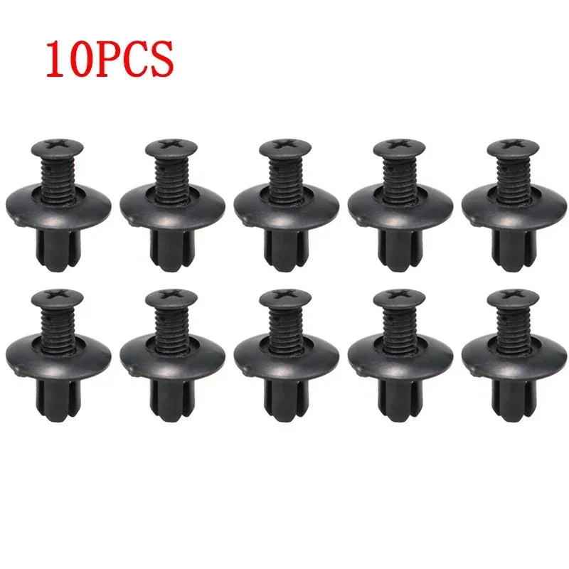 8 mm Plastic Push Rivet Fasteners – 10 to 50 Pack