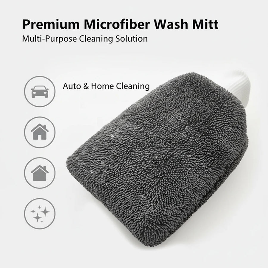 Twisted-Loop Microfiber Car Wash & Drying Mitt