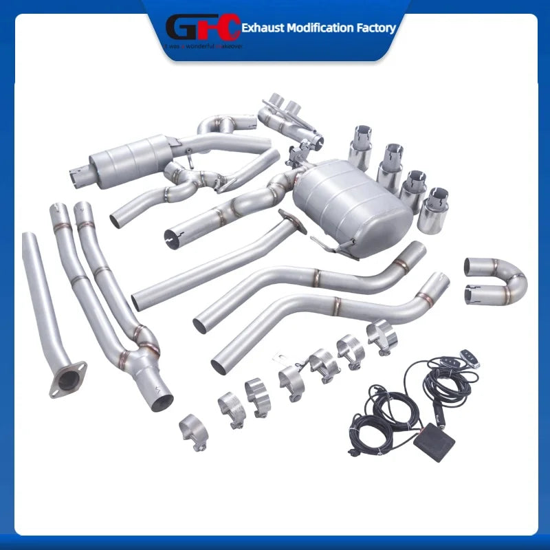304 Stainless Steel Valved Cat-Back Exhaust for BMW 325i/330i 2006-2011