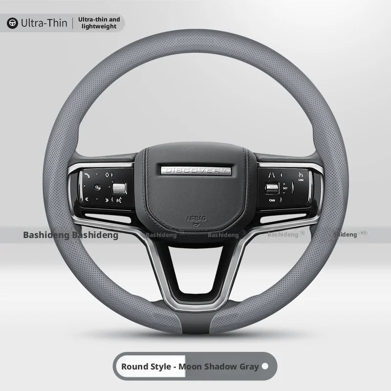 Leather Steering Wheel Cover for Range Rover Port Evoque Velar Defender 90