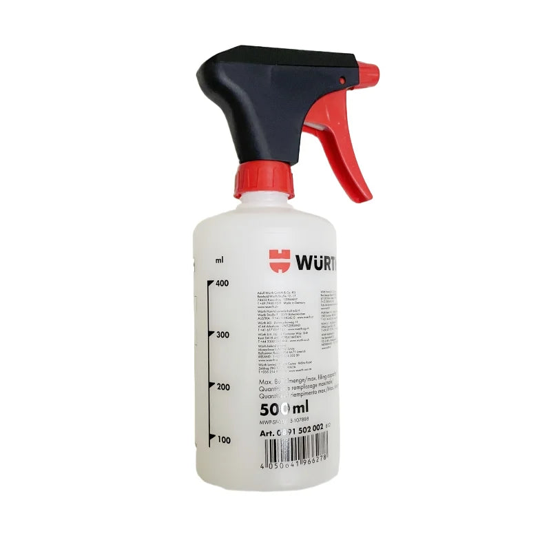 Würth Chemical-Resistant Trigger Spray Bottle – 500 mL