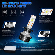 H1/H3/H4/H7/H11/H13 LED Headlight Bulb – 6000K, CANBUS