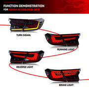 Honda Accord 10th-Gen V3 Sequential LED Tail Light Pair – 2018–2022
