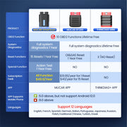 MUCAR DriverScan Bidirectional All-System OBD2 Scanner with 15 Service Functions