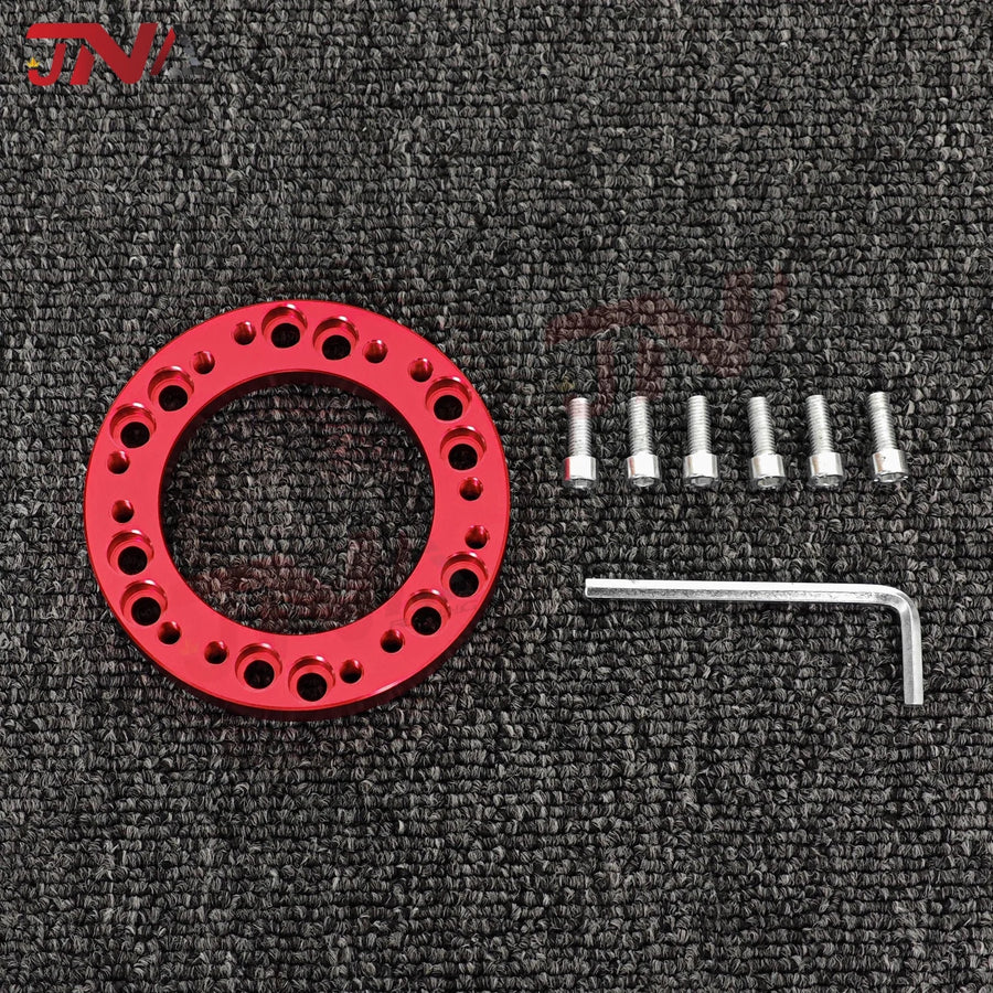 70MM 74MM PCD Steering Wheel Hub Adapter Spacer Kit 6 Bolts Universal Aluminum Steering Wheel Spacer