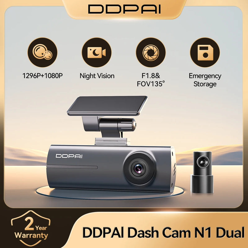Ddpai 2K Dual Dash Cam