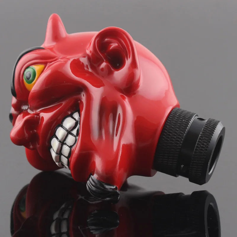 Red Devil Skull Universal Shift Knob – 8/10/12 mm Adapters
