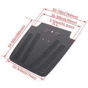 Black Hood Scoop & Vent Trim for 2003–2006 Jeep Wrangler