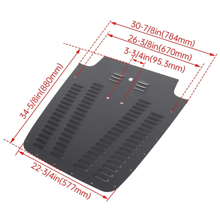 Black Hood Scoop & Vent Trim for 2003–2006 Jeep Wrangler