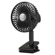 Rechargeable 2000mAh USB Car Cooling Fan with RGB Ambient Light