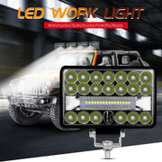 2-Piece 5-Inch LED Work Light Bar – 108W, Spot/Flood Combo, 12V–24V