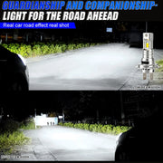 2-Piece H4/H7/H11 LED Headlight Bulb – 6000K, CANBUS, Compact