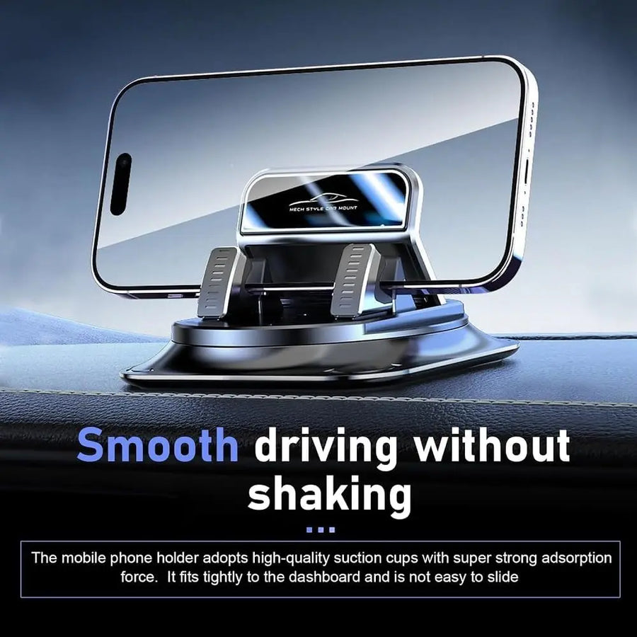 360° Dashboard Phone Holder – Non-Slip Silicone